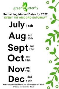 Green Butterfly calendar of events 2022